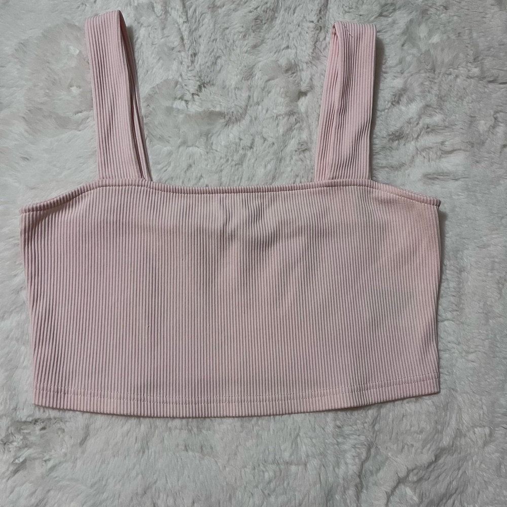 Divided Basic Light Pink Crop Top - image 6
